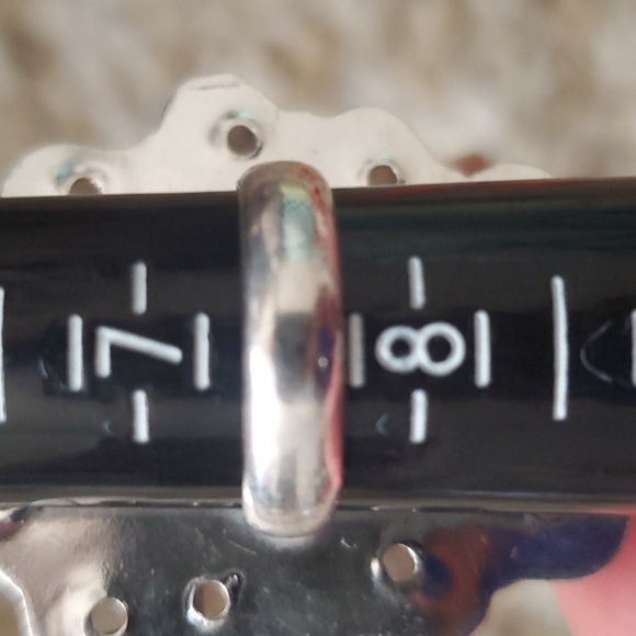 New Huge Tree Agate & Rainbow Moonstone 925 Silver Statement Ring. - Picture 13 of 13